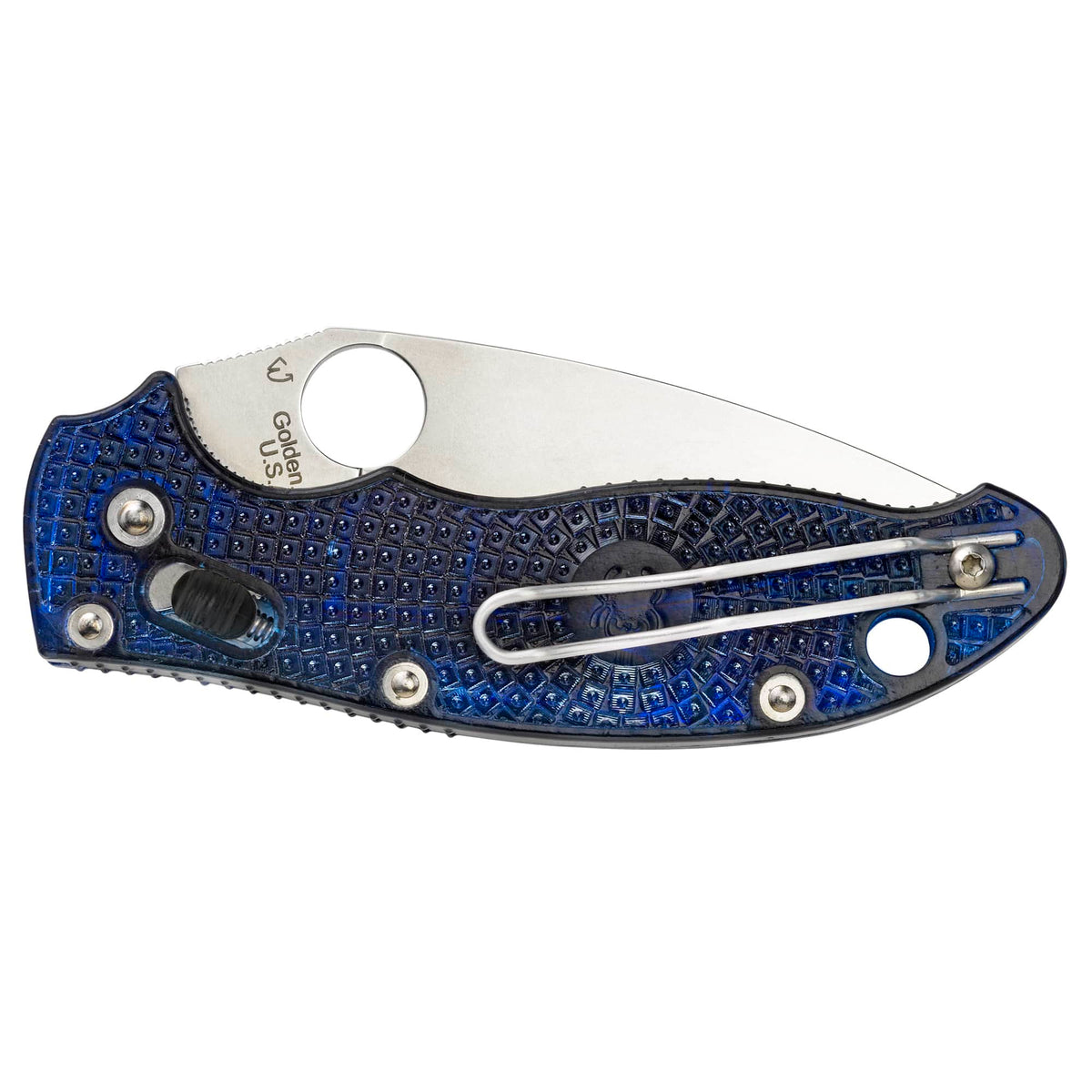 Spyderco Manix 2, 3.4" BD1N Blade, Translucent Blue FRCP Handle - C101PBL2