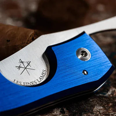 LePetit Cigar Cutter Knife – Anodized Blue
