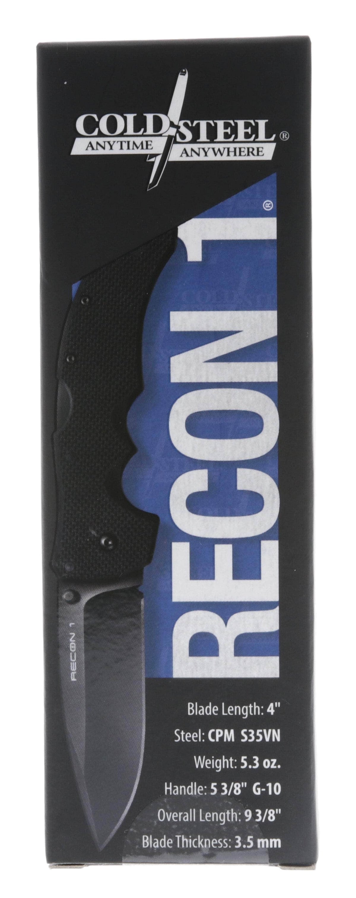 COLD 27BS RECON 1 SPEAR PNT PLAIN EDGE 4"