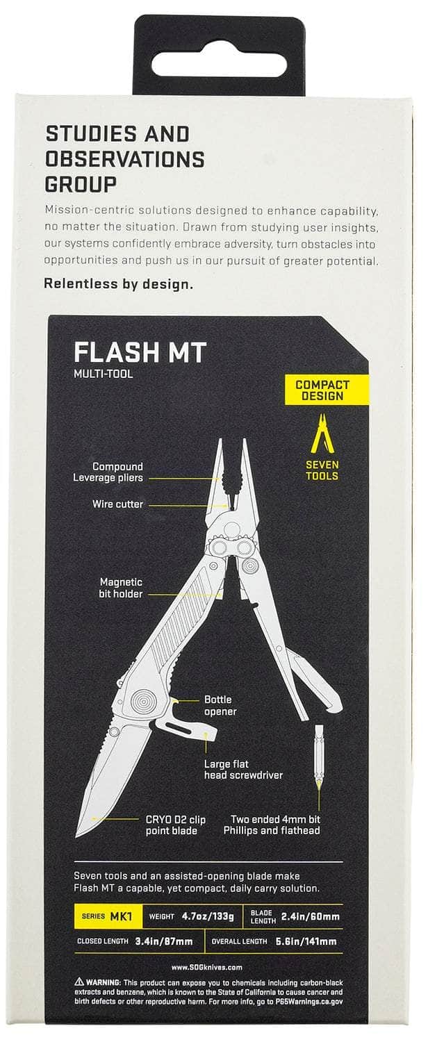 SOG Flash MT Silver & Black 29-55-01-41
