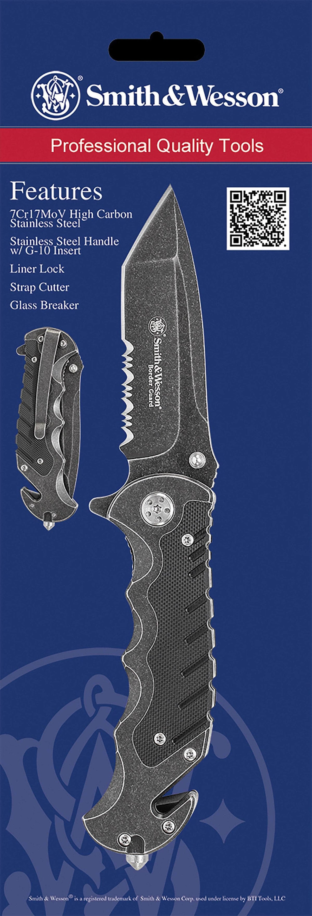 SWK SWBG10SCP BORDER GUARD SERRATED STONEWASH