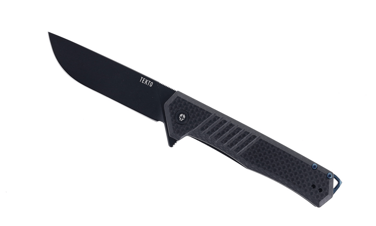 Tekto F1 Alpha 3.1" D2 Manual Folding Knife – G10 & Carbon Fiber