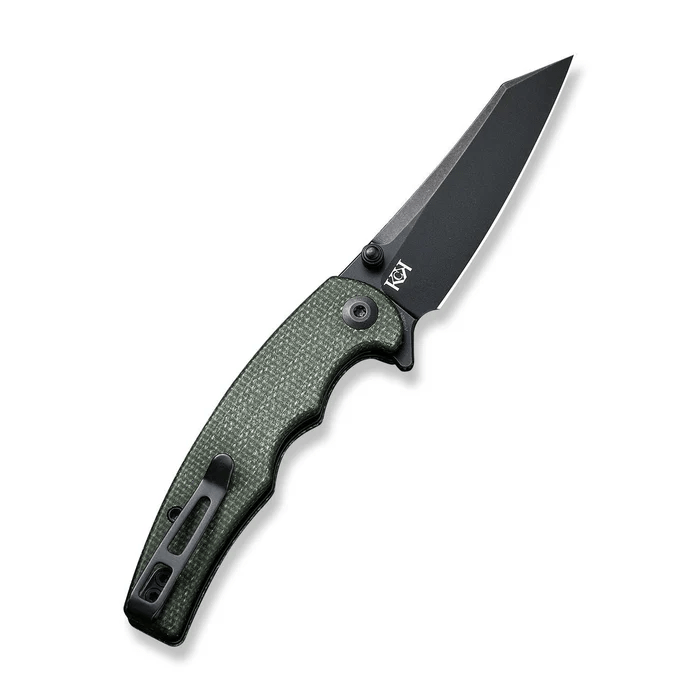 CIVIVI P87 Folder Flipper Knife Micarta Handle (2.90 Nitro-V Blade) C21043-3