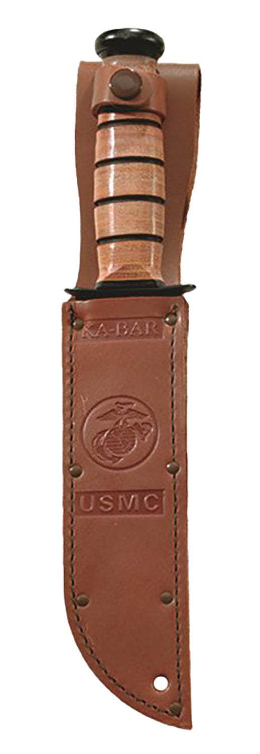 KABAR 1218 USMC FIGHT/UTL WS SER 7 LTH/BLK