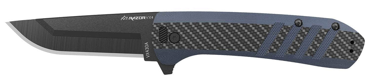 OUTDOOR EDGE VX430C-C RAZOR VX4 3" CRBN/BLU G10