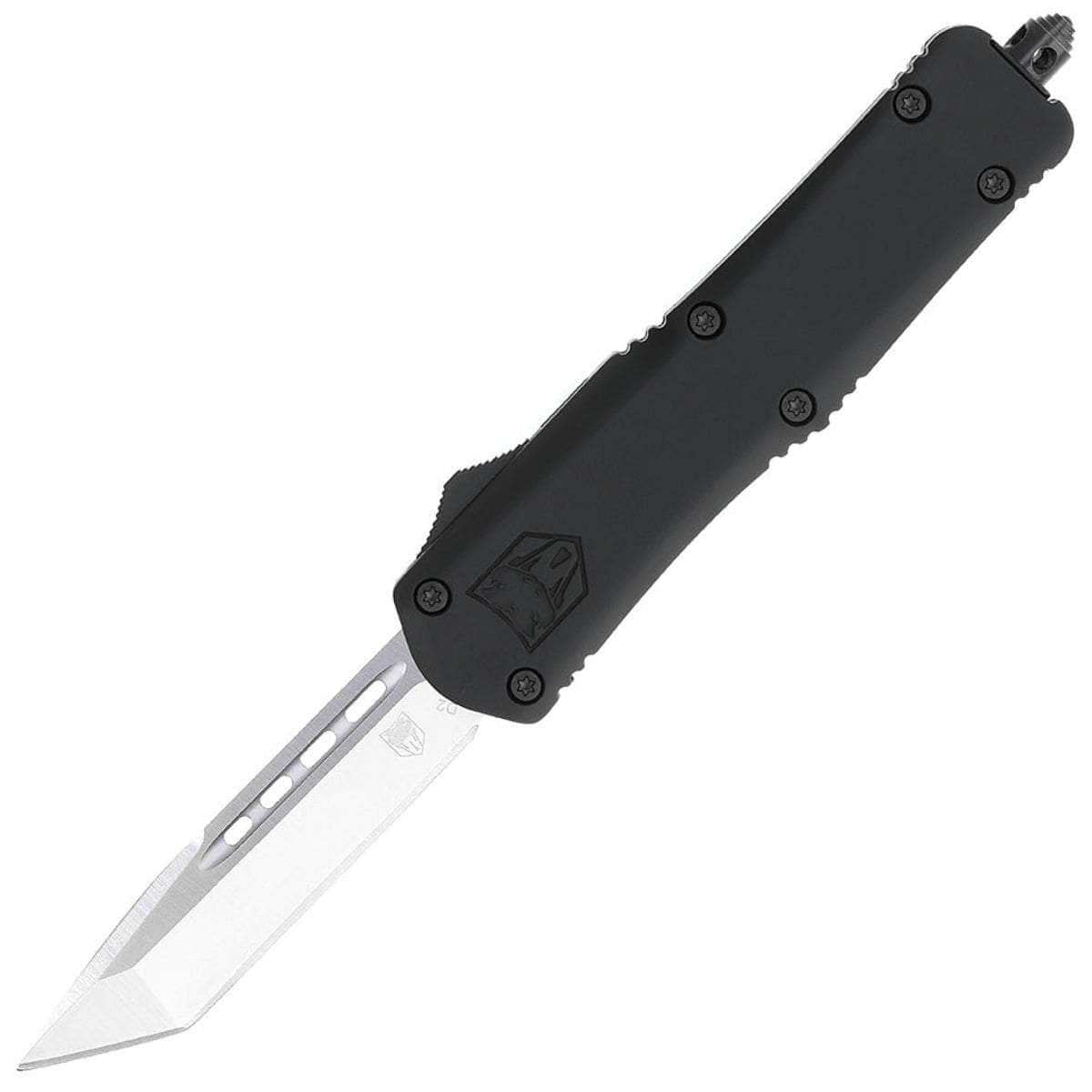 CobraTec Medium FS3 OTF, 3" Tanto Auto D2 Blade, Aluminum Handle MBFS3TNS Knife Depot