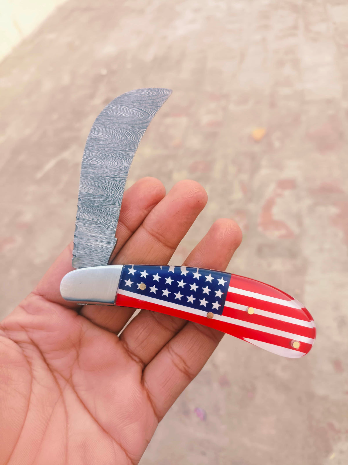 Patriot Damascus Hawkbill – American Flag Edition