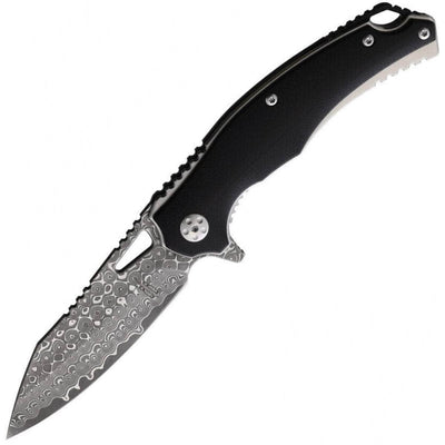 BnB Knives Damascus Black Panther, 3.25" Blade, G10 Handle - BNB4045D