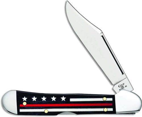 Case Stripes of Service Red Line Mini CopperLock 07312