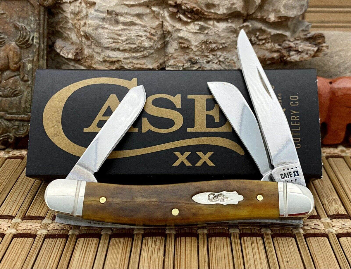 Case 58185 Smooth Antique Bone Medium Stockman – Tru-Sharp Stainless