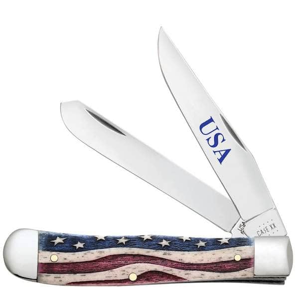 Case Star Spangled Trapper 64132 – Natural Bone, Tru-Sharp Stainless