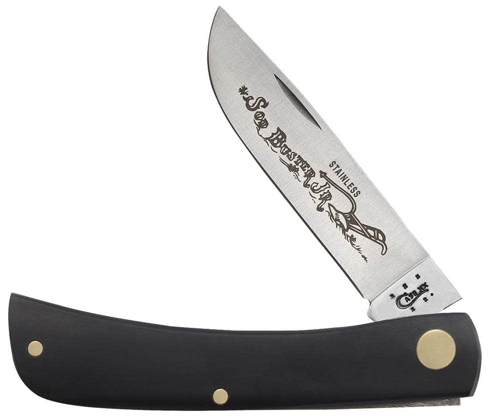 Case Sod Buster Jr 00095 jet black synthetic pocket knife