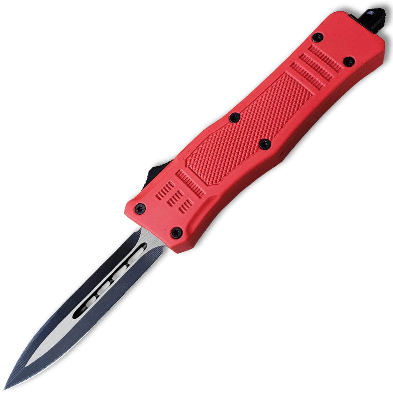 Delta Force Legacy OTF, 2.75 Spear Point Blade, Red Handle