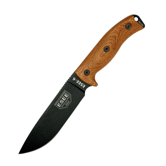 ESEE-6PB-011 black 1095 fixed blade knife