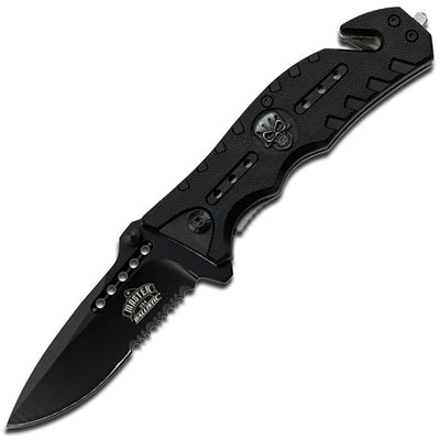 Master USA Spring Assisted Knife, 3.25" Blade, ABS Handle - MU-A010BK