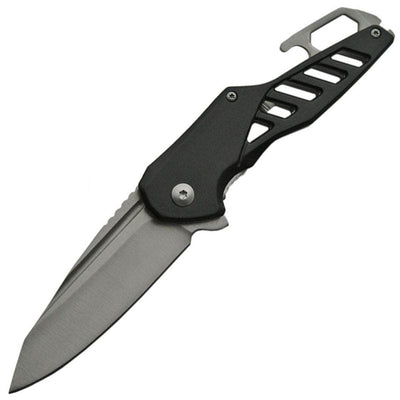 Rite Edge Bottle Opener Knife, 3" Blade, Black Handle