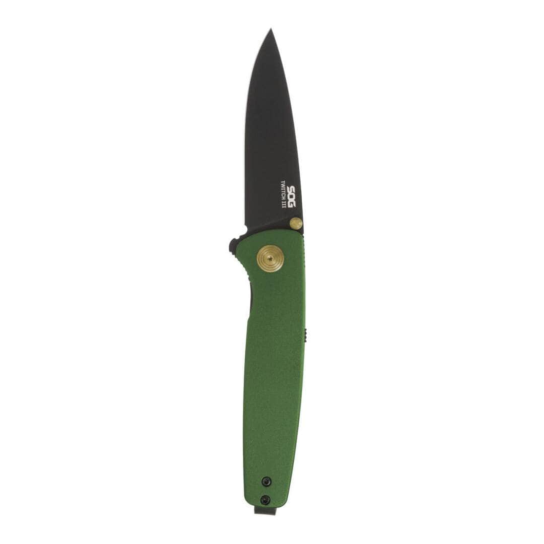 SOG Twitch III Forest Green 154CM Assisted Folding Knife