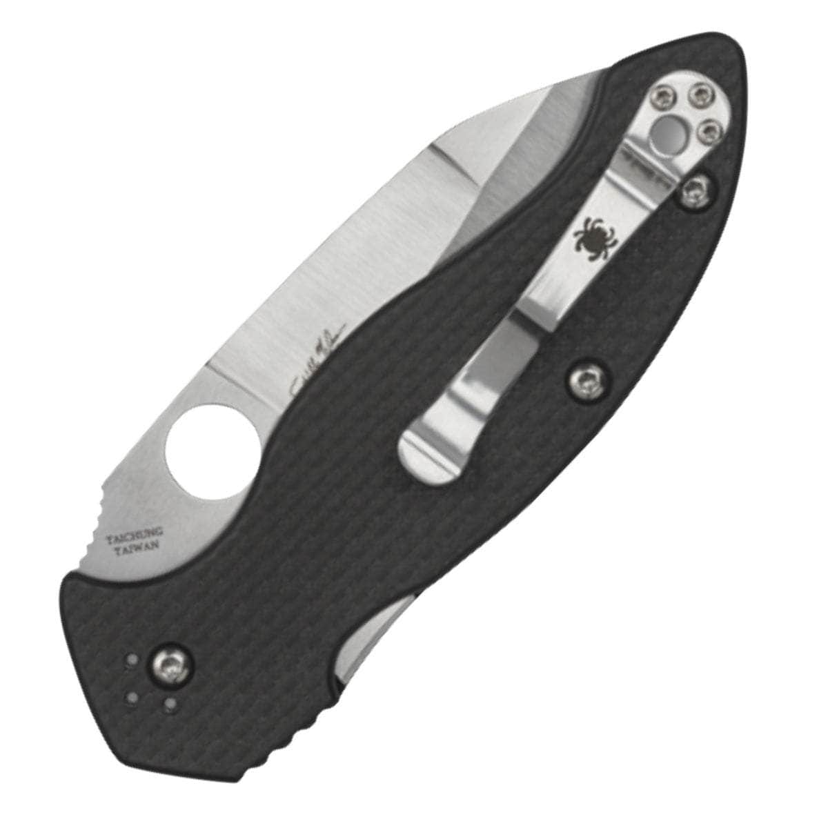 Spyderco Canis, 3.4" Wharncliffe S30V Blade, Carbon Fiber/G10 Handle - C248CFP
