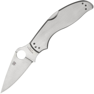 Spyderco UpTern, 2.82" Plain Blade, Steel Handle - C261P