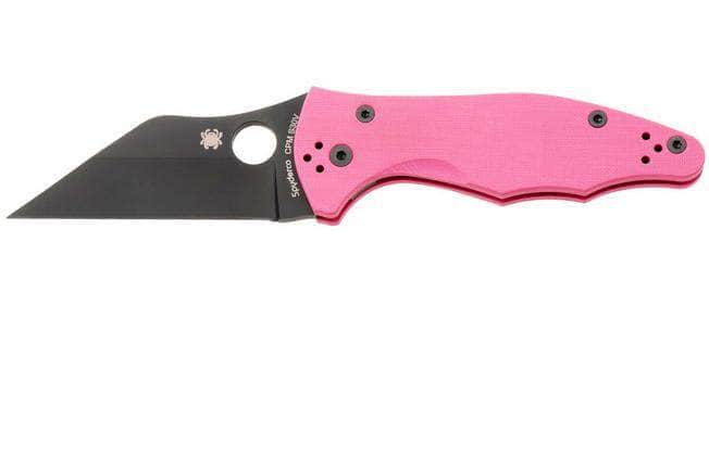 Spyderco Yojimbo 2 C85GPNBKP2 Sprint Run – Pink G-10, Black CPM S30V