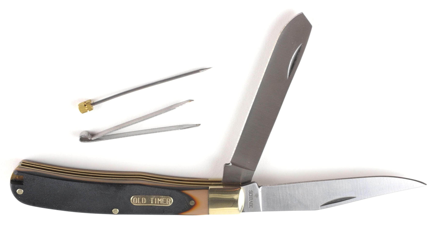 Schrade Old Timer 96OT Bearhead 2-Blade Trapper Knife