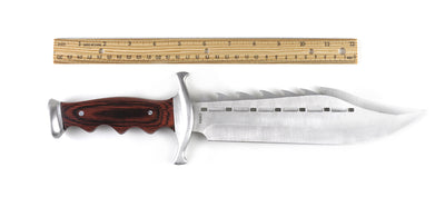 Epic Spiked Full Tang Bowie Knife