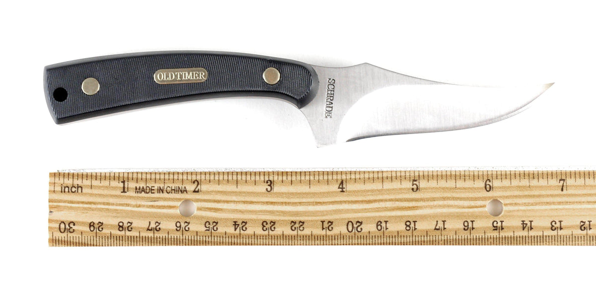 Schrade Old Timer 152OT Sharpfinger Fixed Blade Knife with Sheath
