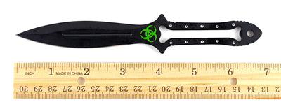 3 Pcs Zombie Killer 7" Throwing Knives Set with Sheath - Knife Depot