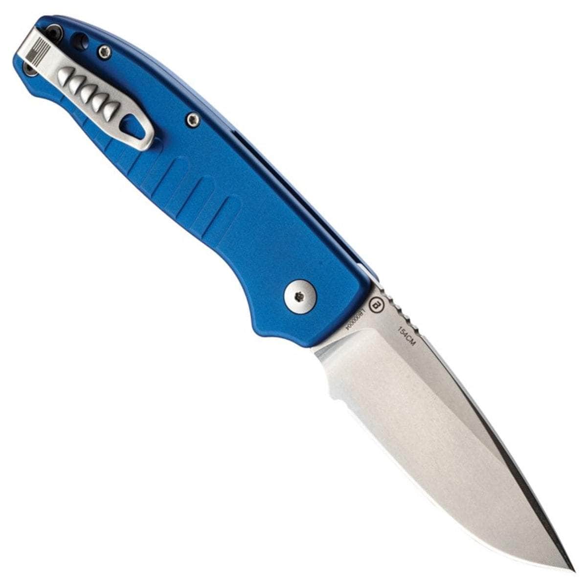 Hogue Ballista I Automatic, 3.5" Blade, Matte Blue Aluminum Handle - 64133