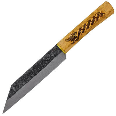 Condor Norse Dragon Seax Knife, 7" 1095 Blade, Hickory Handle - CTK1024-7.0HC
