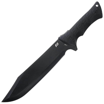 Schrade Leroy Bowie, 9.55" Full Tang Fixed Blade, TPE Handle, Sheath - 1182516