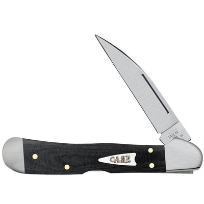 Case CopperLock, 3.05" Tru Sharp Steel Blade, Smooth Black Micarta - 27736