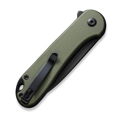 CIVIVI Button Lock Elementum II, 2.96" Black Nitro-V Blade, OD Green G10 Handle - C18062P-3