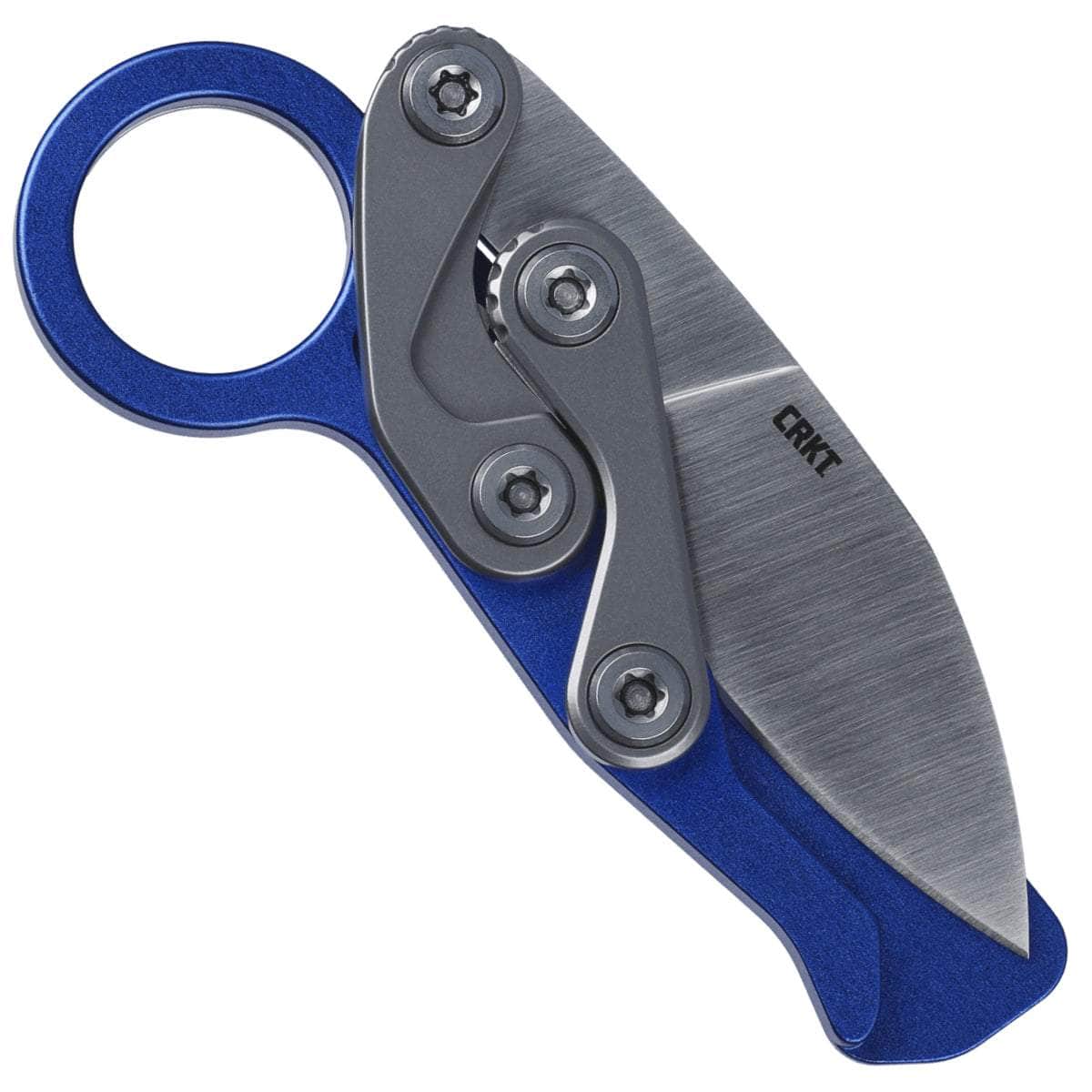 CRKT Provoke EDC, 2.56" Kinematic D2 Blade, Blue Aluminum Handle - 4050