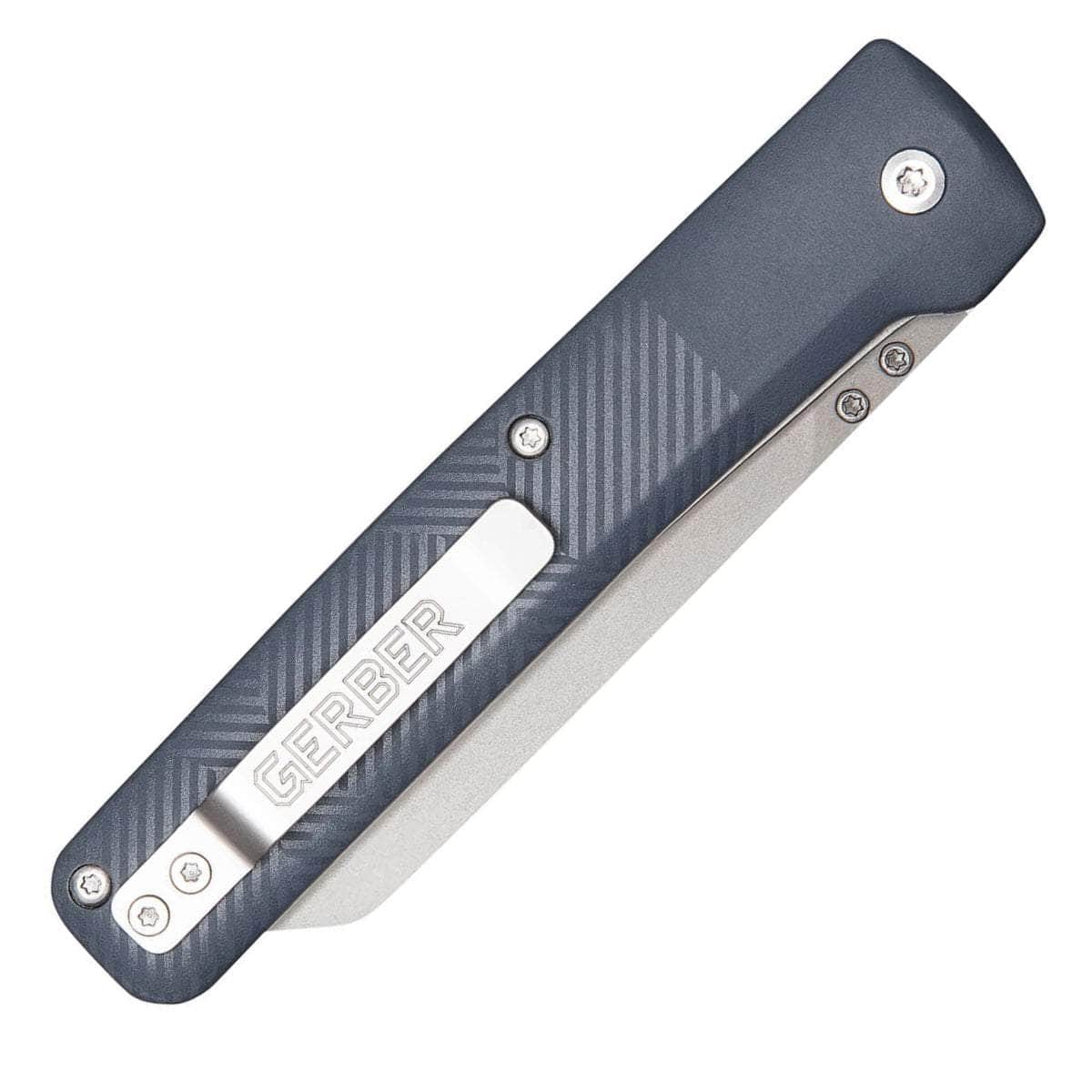 Gerber Pledge, 3.7" Wharncliffe Blade, Urban Blue GFN Handle - 30-001884
