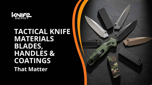 Tactical Knife Materials Guide, Blades, Handles, & Coatings