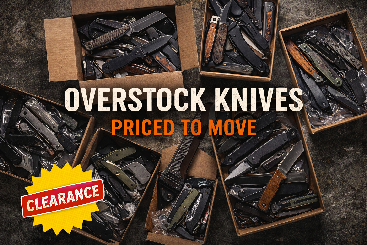 Overstocked Knives Priced to Move