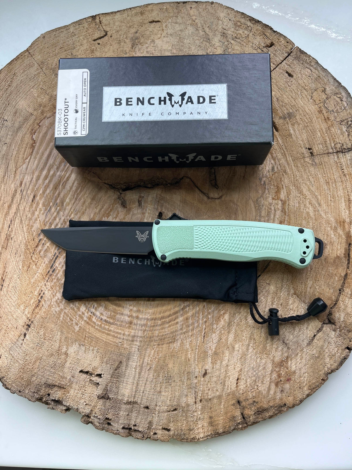 Benchmade Shootout 5370BK-03 – 3.51" CPM-CruWear OTF Automatic Knife | Open Box