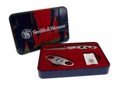 Smith & Wesson Cigar Combo Gift Tin Knife Cutter Lighter 3