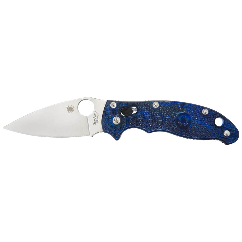 Spyderco Manix 2, 3.4" BD1N Blade, Translucent Blue FRCP Handle - C101PBL2