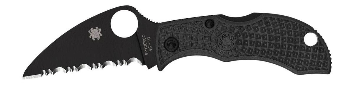 Spyderco Manbug Wharncliffe MBKWSBK – Black TiCN VG-10 SpyderEdge