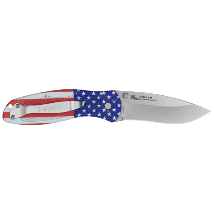 Kershaw Blur USA Flag Assisted Opening Knife – 1670USA