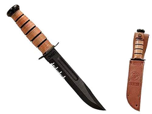 KABAR 1218    USMC FIGHT/UTL WS SER      7 LTH/BLK