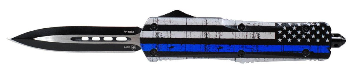 TEMP LBTB131  LRG   BACK THE BLUE DAGGER BLK
