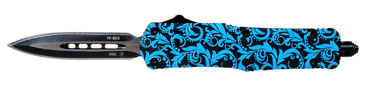 TEMP SMDT131  SML   MAIDEN TEAL DAGGER 440C BLK