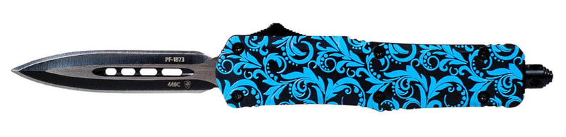 TEMP SMDT131  SML   MAIDEN TEAL DAGGER 440C BLK