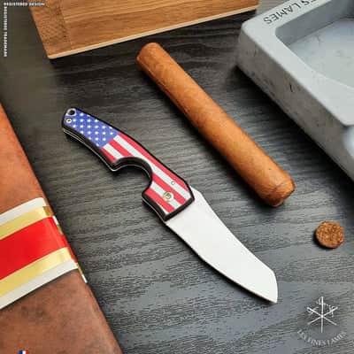 LePetit Cigar Cutter Knife - Flag - USA