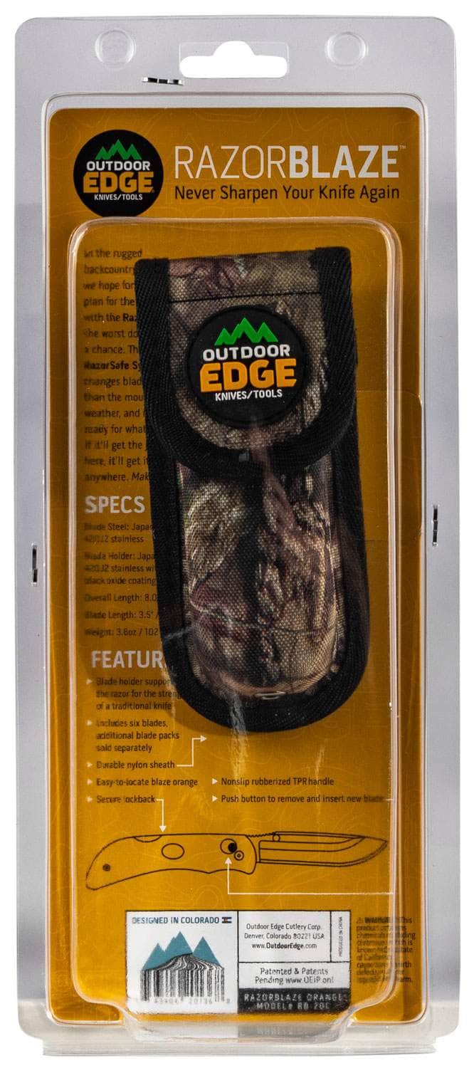 OUTDOOR EDGE RB20C     RAZR LITE KNF ORNG