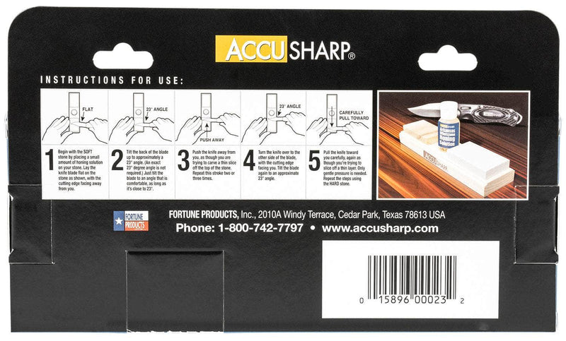FPI 023C  ACCUSHARP COMBO STONES W/HONING OIL