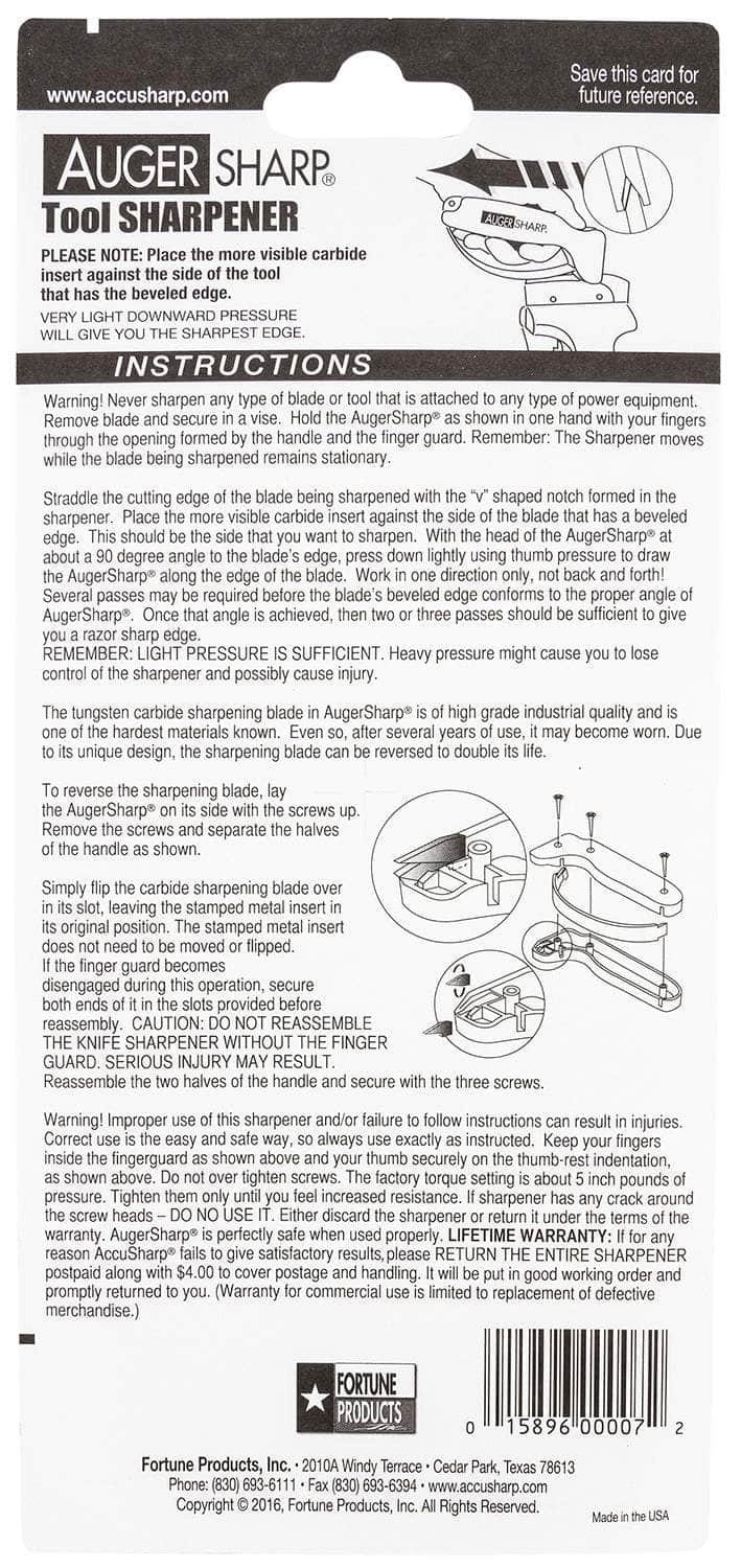 FPI 007C  AUGERSHARP  TOOL SHARPENER
